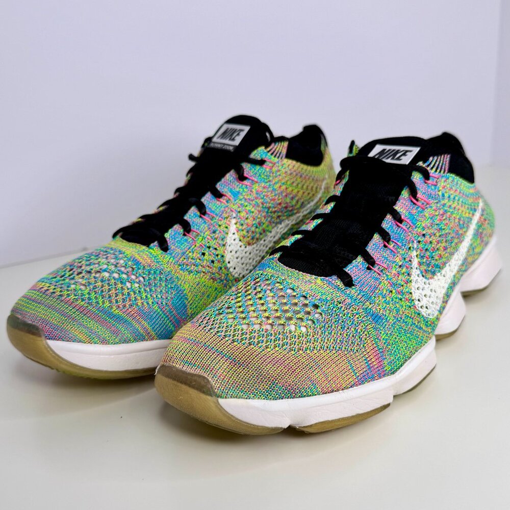 Women's Size 7.5 - Nike Flyknit Zoom Agility Multicolor Sneaker Running Shoe‎